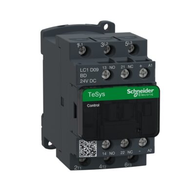 CONTACTOR 9A 3HP NA+NC 24VDC SCHNEIDER / SCHNEIDER ELECTRIC